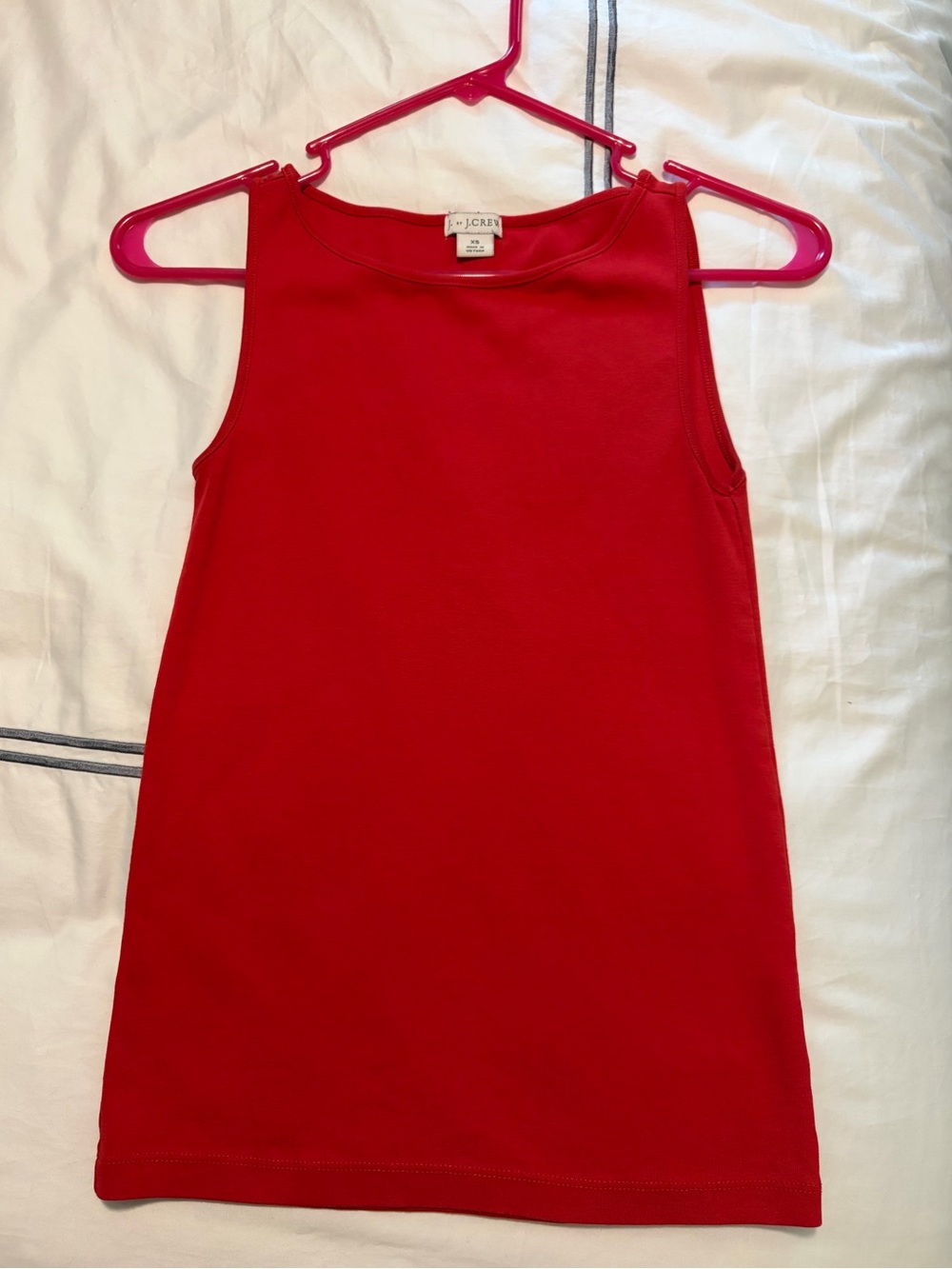 J. Crew Coral Red Tank Shell - XS